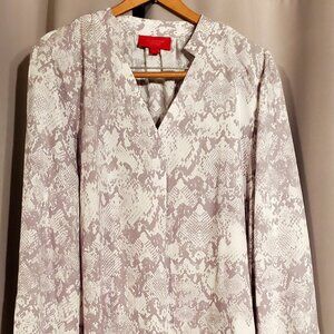 JENNIFER LOPEZ- Women's White & Grey Blouses (Size: XXL / NEW)